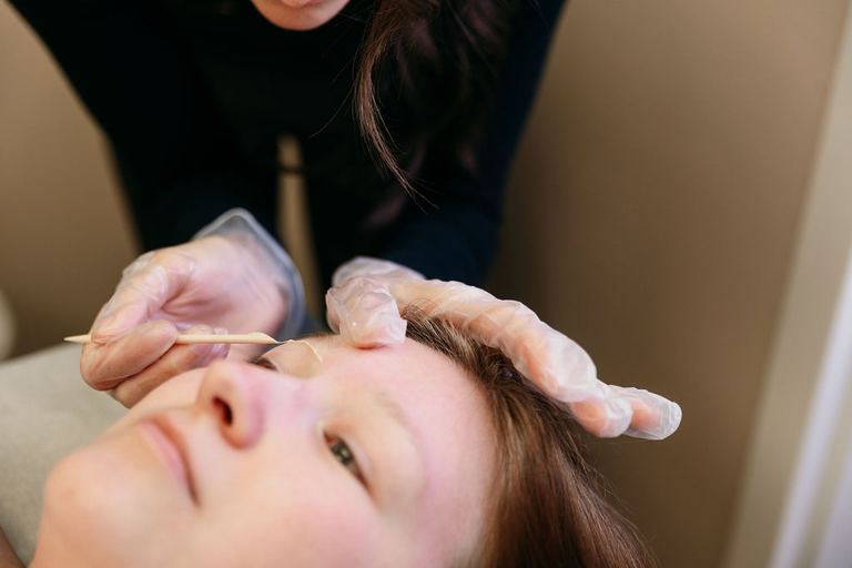 Eyebrow waxing service at Alpha Chiropractic in Cape Girardeau